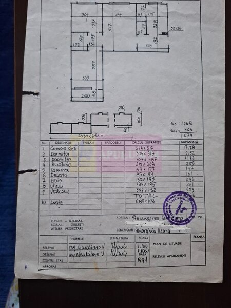 Vanzare apartament 3 camere Prelungirea Ghencea-Raul Doamnei